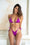 Tied up kini Top Violet